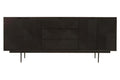 Black Finish Sideboard with 4 Doors and 3 Drawers | Jakara