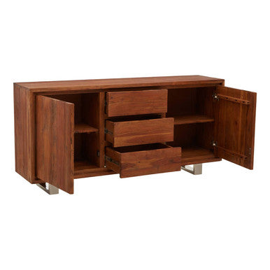 Acacia Wood 2 Doors and 3 Drawers Sideboard | Simla