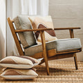 Natural Linen and Oak Wood Armchair | Hector