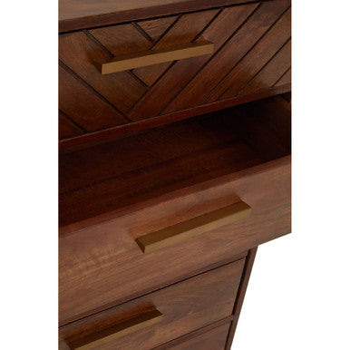 Mango Wood Chest of 5 Drawers | Gaya
