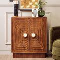 Two Door Mango Wood Carved Cabinet | Sangar